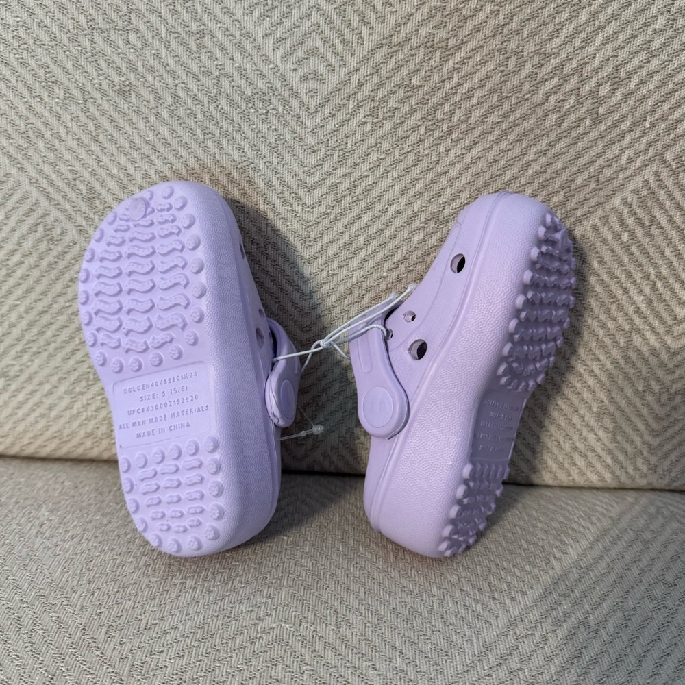 Lilac Toddler Clogs size 5/6 - Picture 2 of 4
